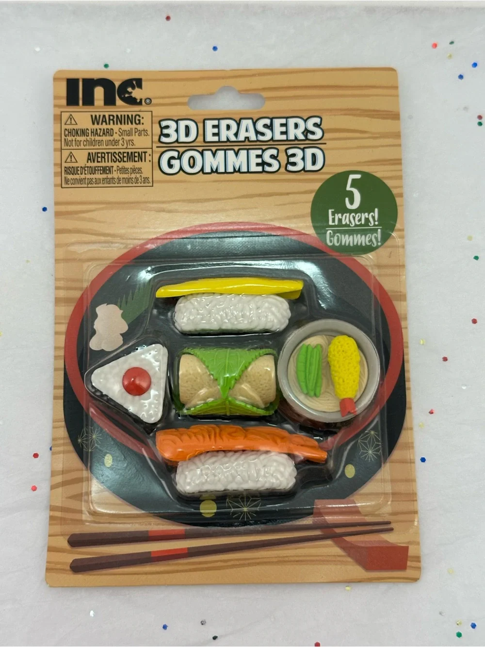 3D Eraser bundle (2 packs 10 erasers total)